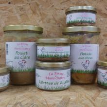 Produits de La Ferme de Marie Jeanne