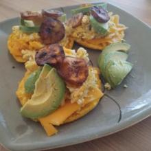 Arepa type cocktails 